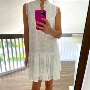 Rebecca Taylor white eyelet dress